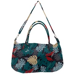 Tropical Autumn Leaves Removal Strap Handbag by tmsartbazaar