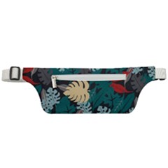 Tropical Autumn Leaves Active Waist Bag by tmsartbazaar