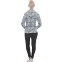 Blue Florals Women s Overhead Hoodie View2