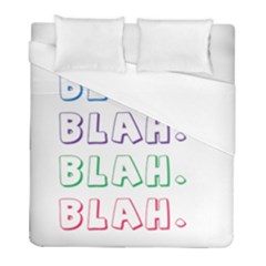 Blah Blah Duvet Cover (full/ Double Size) by designsbymallika