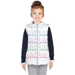 Blah Blah Kids  Hooded Puffer Vest by designsbymallika