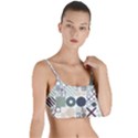 Mosaic Print Layered Top Bikini Top  View1