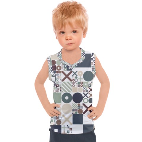 Mosaic Print Kids  Sport Tank Top by designsbymallika