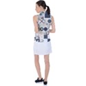 Mosaic Print Women s Sleeveless Polo Tee View2