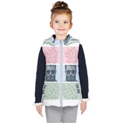 Summer Love Kids  Hooded Puffer Vest by designsbymallika