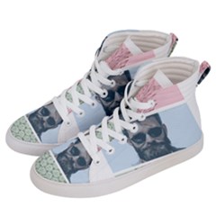 Summer Love Men s Hi-top Skate Sneakers by designsbymallika