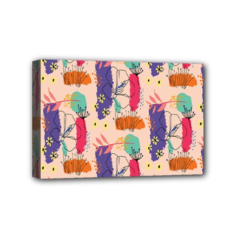 Minimal Floral Art Mini Canvas 6  X 4  (stretched) by designsbymallika