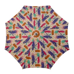 Minimal Floral Art Golf Umbrellas by designsbymallika