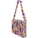 Minimal Floral Art Cross Body Office Bag View1