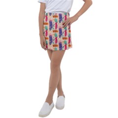 Minimal Floral Art Kids  Tennis Skirt by designsbymallika