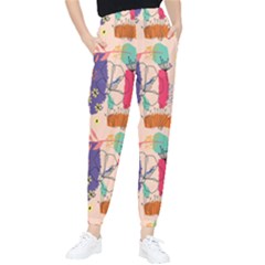 Minimal Floral Art Tapered Pants