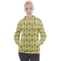 Green Pastel Pattern Women s Hooded Pullover View1