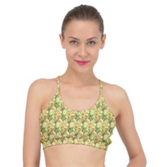 Green Pastel Pattern Basic Training Sports Bra by designsbymallika