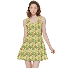 Green Pastel Pattern Inside Out Reversible Sleeveless Dress