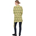 Green Pastel Pattern Long Sleeve Velvet Kimono  View2