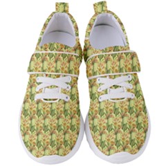 Green Pastel Pattern Women s Velcro Strap Shoes by designsbymallika