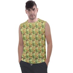 Green Pastel Pattern Men s Regular Tank Top by designsbymallika