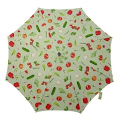 Seamless Pattern With Vegetables  Delicious Vegetables Hook Handle Umbrellas (small) by SychEva