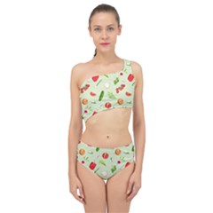 Seamless Pattern With Vegetables  Delicious Vegetables Spliced Up Two Piece Swimsuit by SychEva