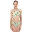 Seamless Pattern With Vegetables  Delicious Vegetables Spliced Up Two Piece Swimsuit View1