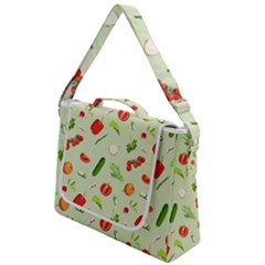 Seamless Pattern With Vegetables  Delicious Vegetables Box Up Messenger Bag by SychEva