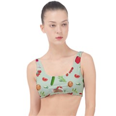 Seamless Pattern With Vegetables  Delicious Vegetables The Little Details Bikini Top by SychEva