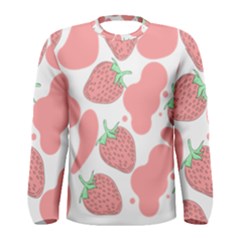 Strawberry Cow Pet Men s Long Sleeve Tee