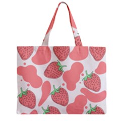 Strawberry Cow Pet Zipper Mini Tote Bag by Magicworlddreamarts1