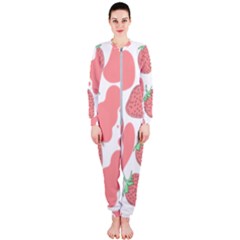 Strawberry Cow Pet Onepiece Jumpsuit (ladies) 