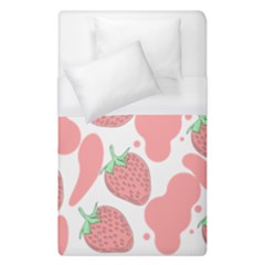 Strawberry Cow Pet Duvet Cover (single Size) by Magicworlddreamarts1