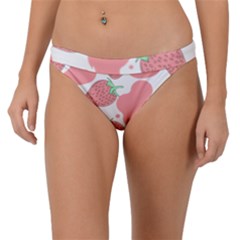 Strawberry Cow Pet Band Bikini Bottom by Magicworlddreamarts1