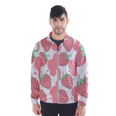 Strawberry Cow Pet Men s Windbreaker