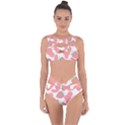 Strawberry Cow Pet Bandaged Up Bikini Set  View1