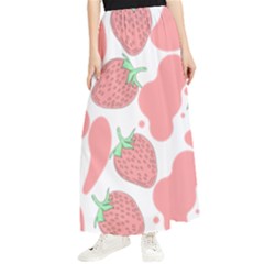 Strawberry Cow Pet Maxi Chiffon Skirt