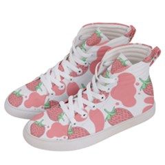 Strawberry Cow Pet Women s Hi-top Skate Sneakers by Magicworlddreamarts1