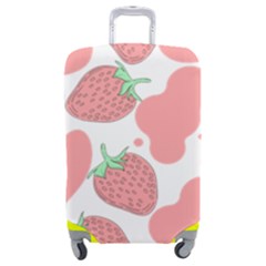 Strawberry Cow Pet Luggage Cover (medium) by Magicworlddreamarts1