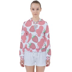 Strawberry Cow Pet Women s Tie Up Sweat