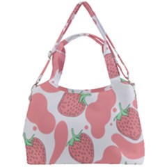 Strawberry Cow Pet Double Compartment Shoulder Bag by Magicworlddreamarts1