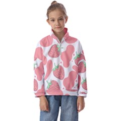 Strawberry Cow Pet Kids  Half Zip Hoodie