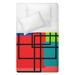 Colorful Rectangle Boxes Duvet Cover (single Size) by Magicworlddreamarts1