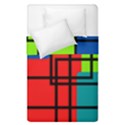 Colorful Rectangle boxes Duvet Cover Double Side (Single Size) View1