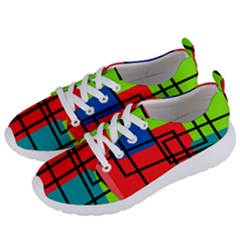 Colorful Rectangle Boxes Women s Lightweight Sports Shoes by Magicworlddreamarts1