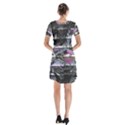 Techno Bouquet Short Sleeve V-neck Flare Dress View2