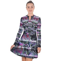 Techno Bouquet Long Sleeve Panel Dress by MRNStudios