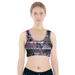 Techno Bouquet Sports Bra With Pocket by MRNStudios