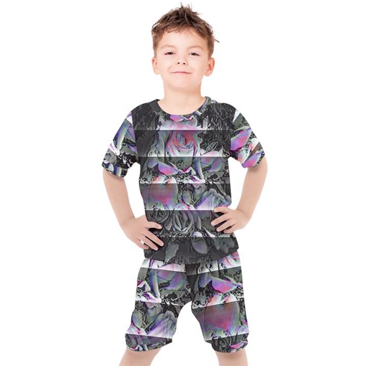 Techno Bouquet Kids  Tee and Shorts Set