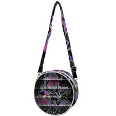 Techno Bouquet Crossbody Circle Bag by MRNStudios