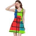 Colorful Rectangle boxes Inside Out Racerback Dress View3