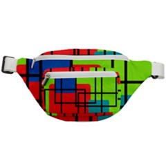 Colorful Rectangle Boxes Fanny Pack