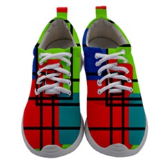 Colorful Rectangle Boxes Athletic Shoes